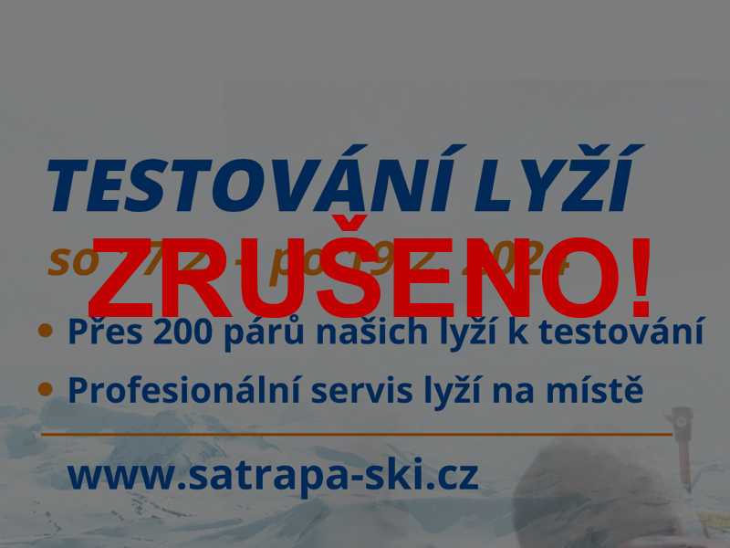 SATRAPA testování lyží na Aldrově - Zrušeno.