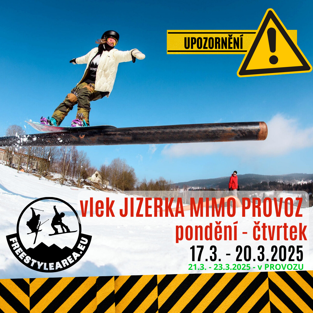 vlek JIZERKA - po - čt - mimo provoz!